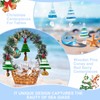 Arrowbash 6 Pcs Sea Glass Christmas Tree Ornaments Sea Crystal