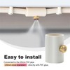 DUZFOREI 10Pcs PVC 20mm Misting Nozzles Coupling with Brass Mist