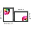JD Concept Vertical Horizontal Combo, Double 5x7 Black Wood Foldable