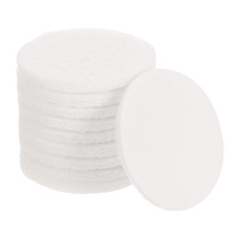 sourcing map 10 Pcs 3 Inch Nylon Hoop Scrubbing Pad 2000 Grits Scrubber Scouring Pads Hoop and Loop Surface Conditioning Drill Scuffing Disc, White
