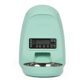 Dogness Timed Cat Feeder, 2L Automatic Dog Feeder with Timer Auto Pet Food Dispenser for Kitten Puppy, Timed Dog Feeder Easy Portion Control Voice Recording (Green)