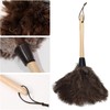 Ostrich Feather Duster, Household Dust Removal Tool with Wooden Handle,