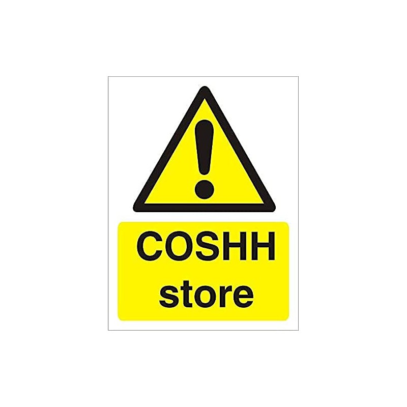 Seco COSHH Store Sign, 150mm x 200mm - 1mm Semi