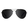 WMP Eyewear Maxwell | Polarized Sunglasses - Gold Frame/Black Lens