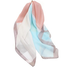 FAIRYGATE Chiffon Seidentuch Damen Halstuch Elegant Bandana Tuch Kopftücher Taschentuch Ansatz Scarf Bandana Seide Große Schal für Haar Kopftuch Weiches Satinschal Halstuch für Frauen DA2810