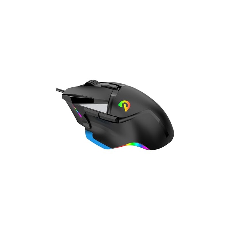 Sokelinn-six Wired Gaming Mouse, 7200 DPI Optical Ergonomic Mice with
