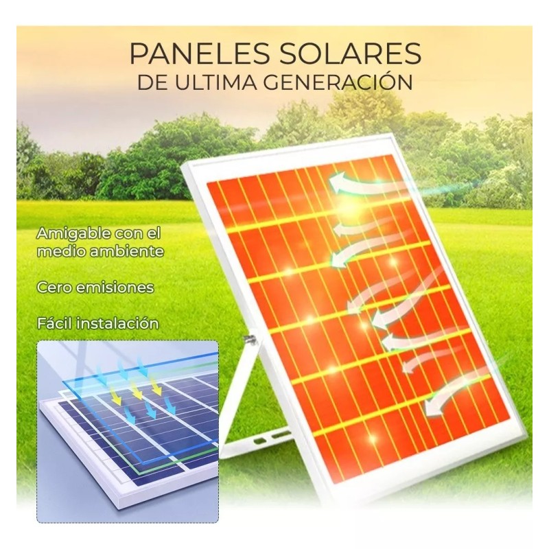 Ele-Gate Reflector Led 60w Panel Solar Luz Blanca Exterior Led2360w