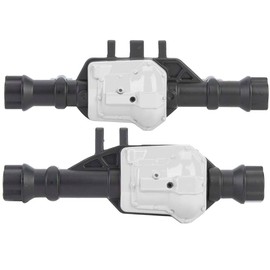 RC Upgrade Parts Metal Front&Rear Axle Housing for Traxxas TRX4 1/10 Model Car (Black Silver)