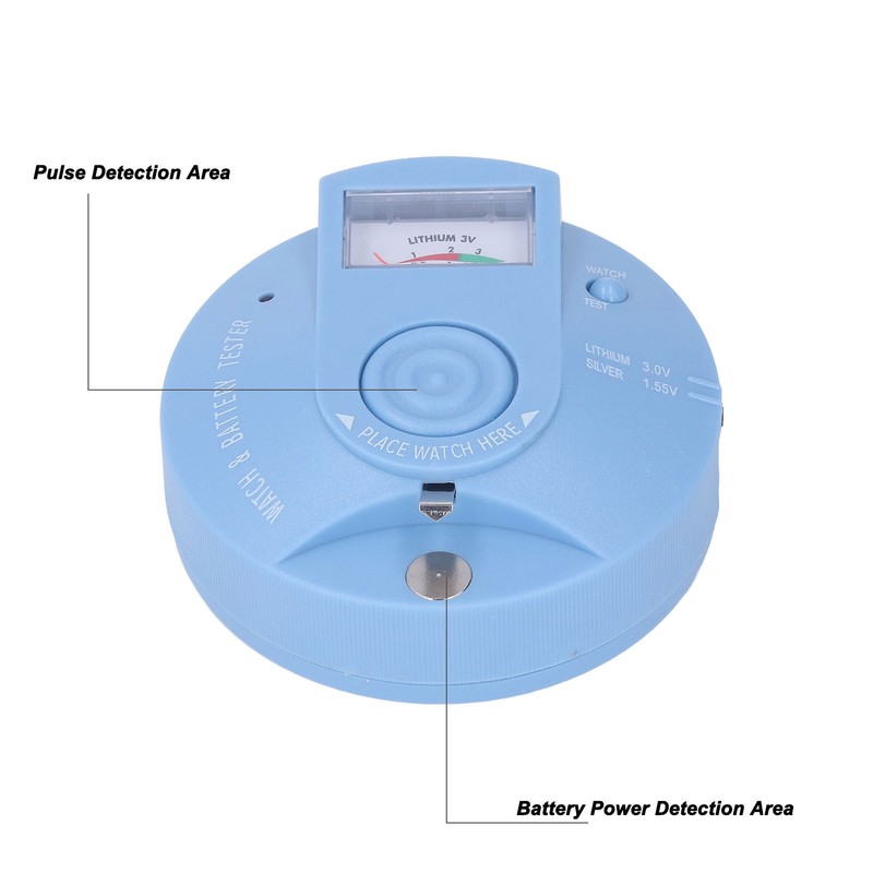 Watch Movement Tester Circular Watch Detection Repair Tool Button Battery