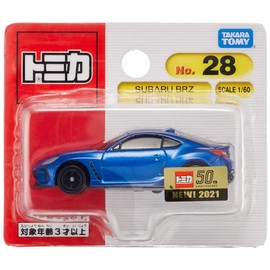 Takara Tomy Tomica No. 28 Subaru BRZ (Blister Package), Mini Car, Toy, Ages 3 and Up, Blister Packaging, Toy Safety Standards, ST Mark Certified, TOMICA TAKARA TOMY