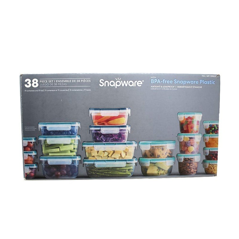 Snapware BPA-Free Plastic Storage Container Set - 38 pcs