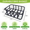 Bike Basket Rear Bicycle Basket with Cargo Net and Removable