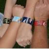 Candy Dot Slap Bracelet handmade duck duct tape