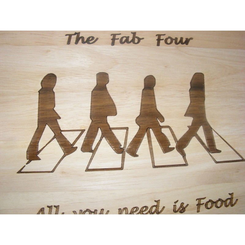 The Beatles Fab Four 4 Chopping Cutting Cheese Board Place