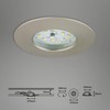 Briloner LED, Small mounting Depth, 230V, Set of 3, Ceiling