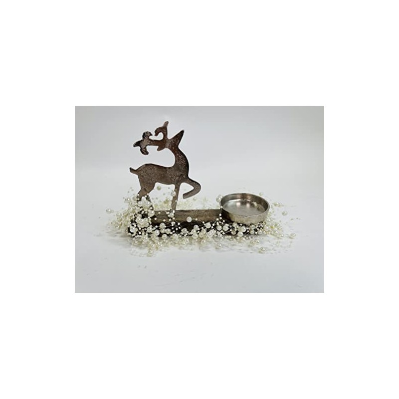 BUSDUGA 2129 Pearl Garland 12 Pieces Decorative Creation (2 Cream)