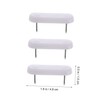 Gatuida 100Pcs Double Head Plastic Furniture Feet Pads Non-Slip Chair