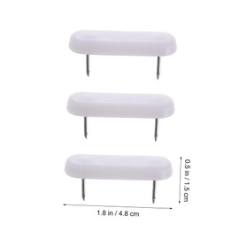 Gatuida 100Pcs Double Head Plastic Furniture Feet Pads Non-Slip Chair Leg Protectors Moisture Resistance for Sofas and Tables for Home Use