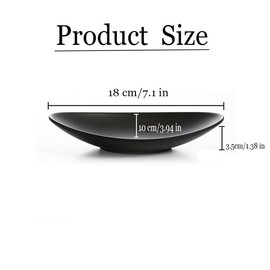 Black Key Ring Dish Centerpiece Jewelry Tray Key Tray Organizer,A5 Melamine Trinket Dish Decorative Jewelry Tray Dish Ring Holder Organizer,Oval Melamine Trinket Plate for Jewelry Keys Food (Small)