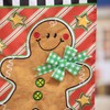 Evergreen Flag Patterned Gingerbread Man Applique Garden Flag | 12x18