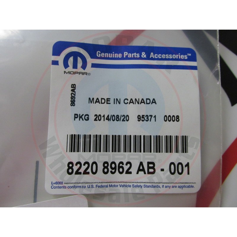 Chrysler Genuine 82208962AB Splash Guard Kit