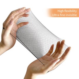 100pcs 20inch Hair Nets Invisible Elastic Edge Mesh Hairnets Nylon Wig Nets for Food Service, Ballet Bun and Sleeping (Black)