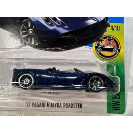 Hot Wheels 2017  HOT WHEELS  17 PAGANI HUAYRA ROADSTER BLUE  4/10 EXOTICS 290/365