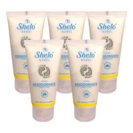 Crema Desodorante Para Pies Shelo Nabel® 60ml. 5 Pzas