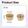 sourcing map 50 Pcs Aluminum Foil Cupcake Liners with Lids,