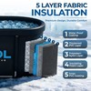 Upgraded Cold Ice Bath Tub for Athletes Wellness, 130 Gal