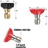 4 Pack Pressure Washer Spray Nozzle Tips, Power Washer Soap