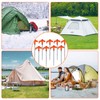 Pack of 10 Rotating Tent Pegs with Thread Camping Pegs