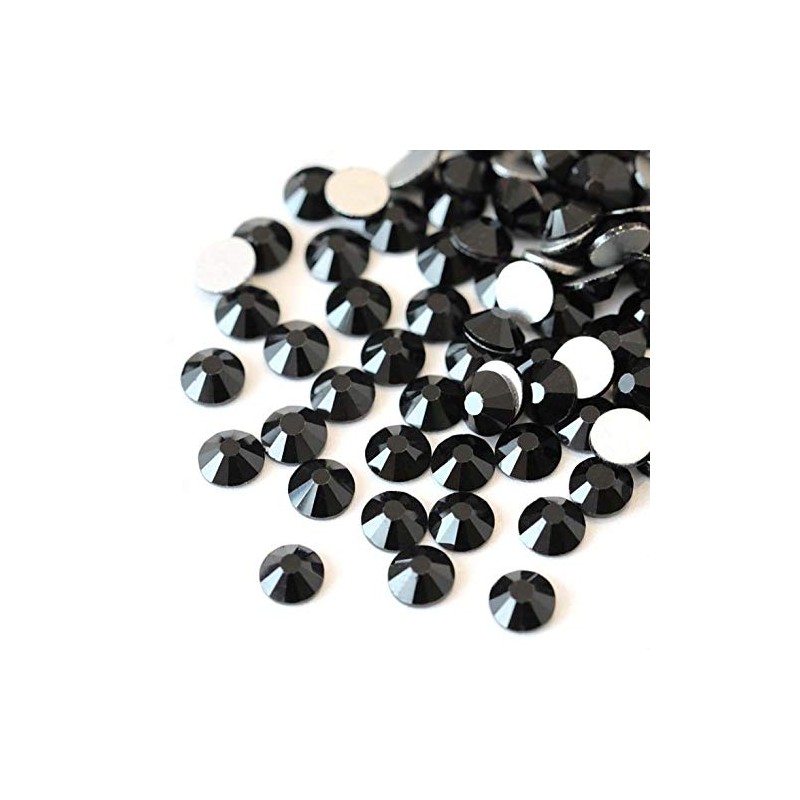 [Rhinestone 77] Glass Rhinestone Jet (2.6mm (SS10) Approx. 1,440 beads)