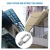 BESPORTBLE Awning Worm Gear Awnings Hardware Lift Crank Hook 1pc
