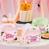 12 PCS Pink and Green Party Favor Treat Boxes Witch