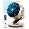 Dreo Smart Desk Fan for Bedroom, 13" H Whole Room
