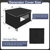 Generator Covers while Running,38''L×28''W×27''H,Waterproof Generator Covers for Outside with Top