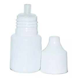 Unbranded 10 Gotero Farmaceutico Plastico Blanco Tapa Inser 5 Ml