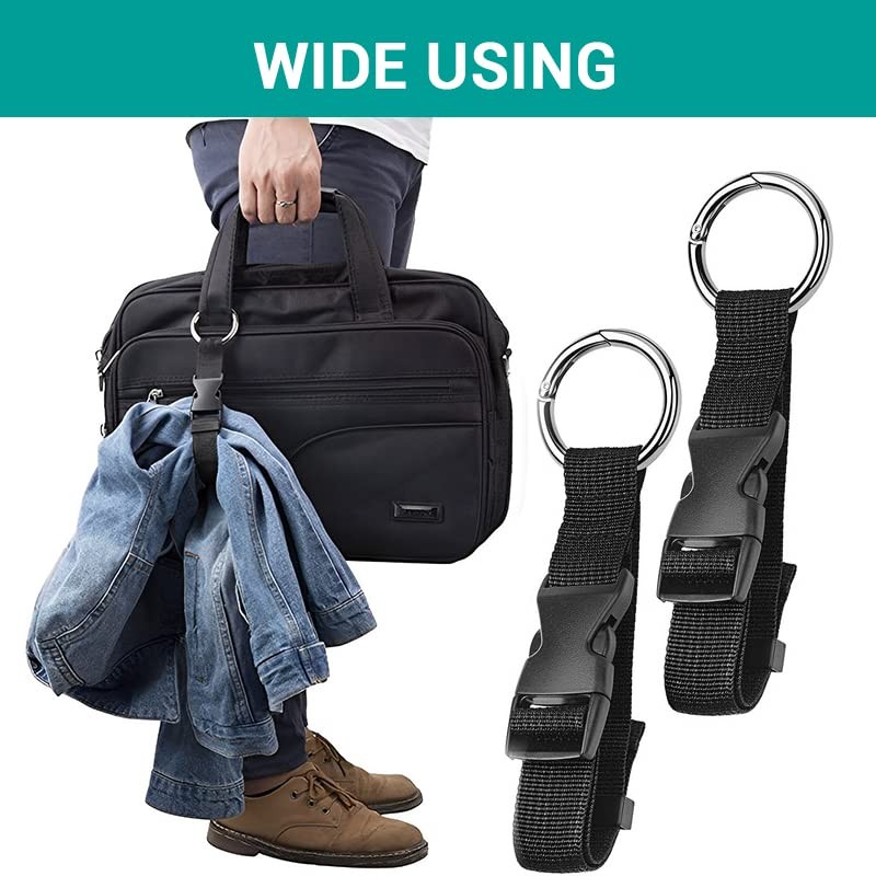 2 Pack Add a Bag Strap - Adjustable Suitcase Belt