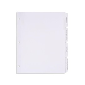 Blue Summit Estate Planning Dividers, Pre-Printed and Reinforced Index Tab Dividers, 12 Dividers, 1 Set