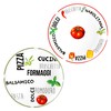 MamboCat 2 x large pizza plates, white, diameter 31 cm,