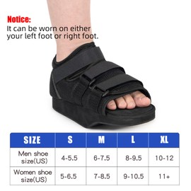 GHORTHOUD Offloading Post Op Shoe Forefoot Foot Shoes for Broken Toe Surgery Non Weight Bearing Medical Shoes for Men and Women (X-Large)