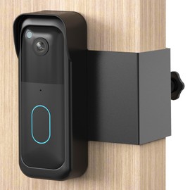 Anti-Theft Door Mount for All-New Blink Video Doorbell, Blink Doorbell Mount with No-Drilling Installation, Door Bell Kit for Home Rentals - Easy to Install & No Sensor Blocking (Black)