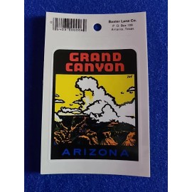 Vintage Grand Canyon - Arizona Travel Souvenir Decal Window Sticker - Free Ship!