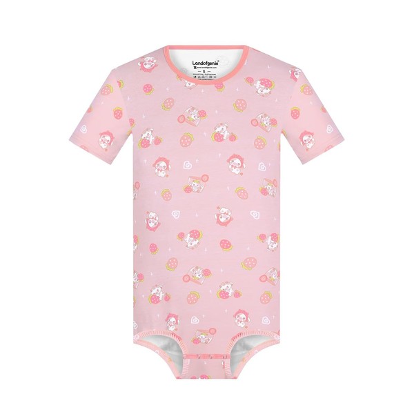 Landofgenie Mens Onesie Short Sleeve Bodysuit Print Rompers One Piece