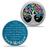 10 Month Sobriety Coin Gifts | Tree ＆ Black Butterfly