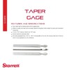 Starrett Taper Gage for Measuring Hole and Slot Sizes -