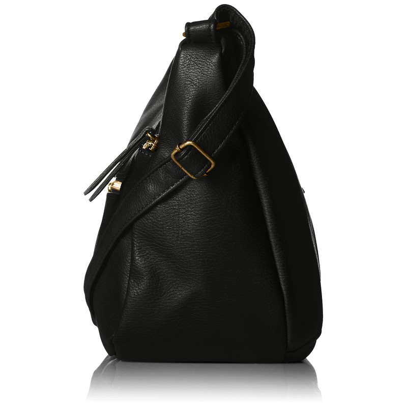 Legato Largo LU-H0906 Shoulder Bag, 3 Openings, Multi-Storage, Black
