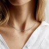 Silver Necklace for Women Choker Necklace for Women Dainty 14K