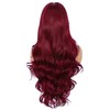 Sapphirewigs Red Lace Front Wig, 13 x 4 (33x10 cm),